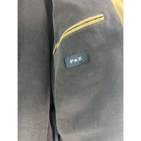 Men’s Piatelli PKZ Faux Suede Amaretta Italian‎ Jacket Coat Beige Tan Size 54 - Picture 8 of 11